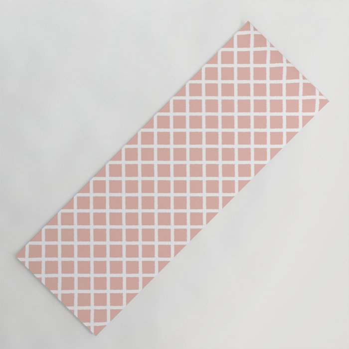 Crisscross (Pink) Yoga Mat Gallery Image 1