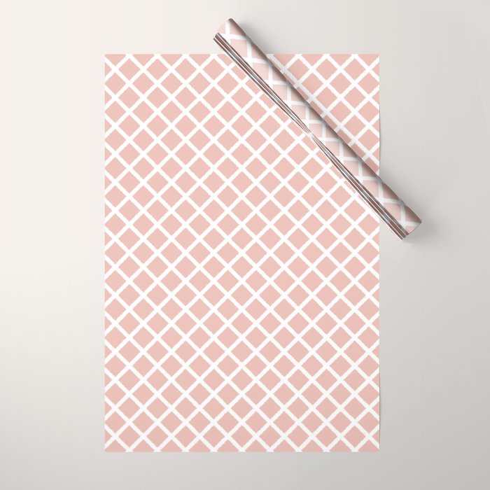Crisscross (Pink) Wrapping Paper Gallery Image 1