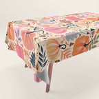 Pumpkin Confetti - Rainbow on Cream Tablecloth Gallery Image 1