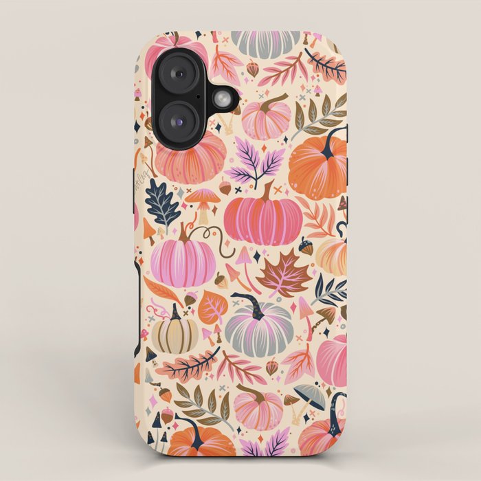 Pumpkin Confetti - Rainbow on Cream iPhone Case Gallery Image 1
