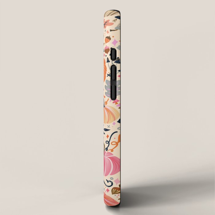 Pumpkin Confetti - Rainbow on Cream iPhone Case Gallery Image 2