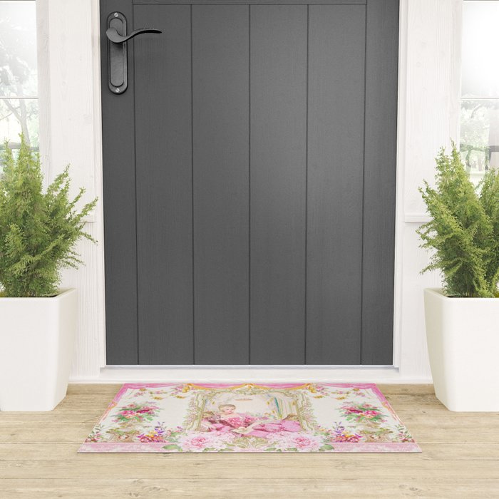 Marie Antoinette Rococo splendour Welcome Mat Gallery Image 3