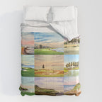 Famous Golf Courses In The USA Collage Comforter Gallery Image 6