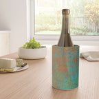 Vintage Teal and Copper Rust Wine Chiller Gallery Image 4