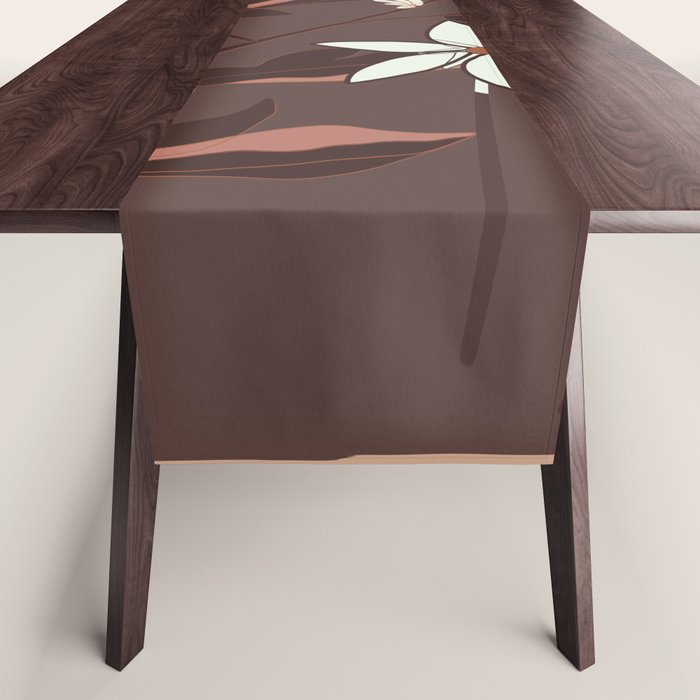 Floral Mocha 3 Table Runner Gallery Image 1