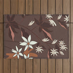 Floral Mocha 3 Outdoor Rug Gallery Image 1