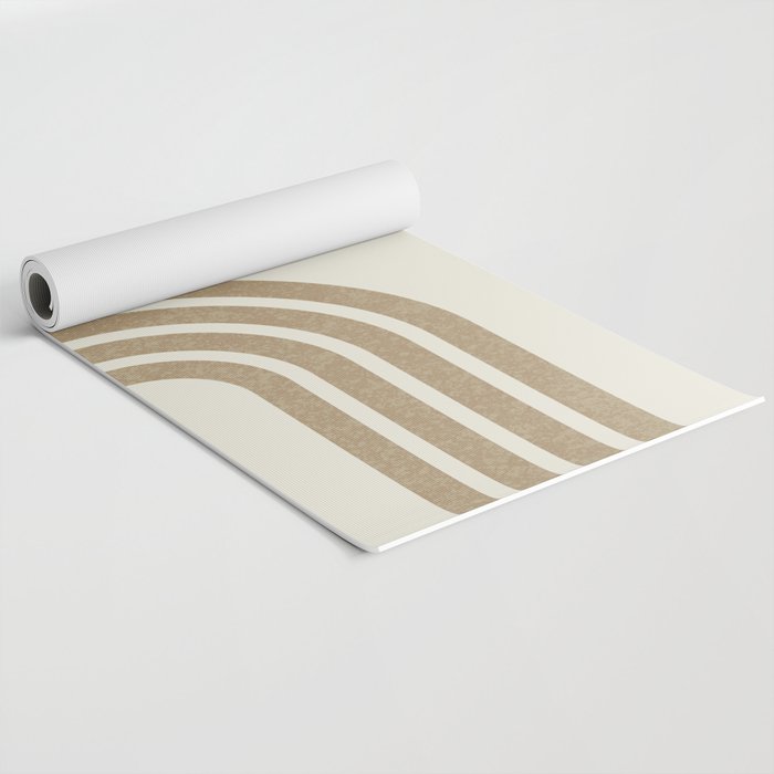Mid-Century Modern - Orange Sun and Rainbow Yoga Mat Gallery Image 2