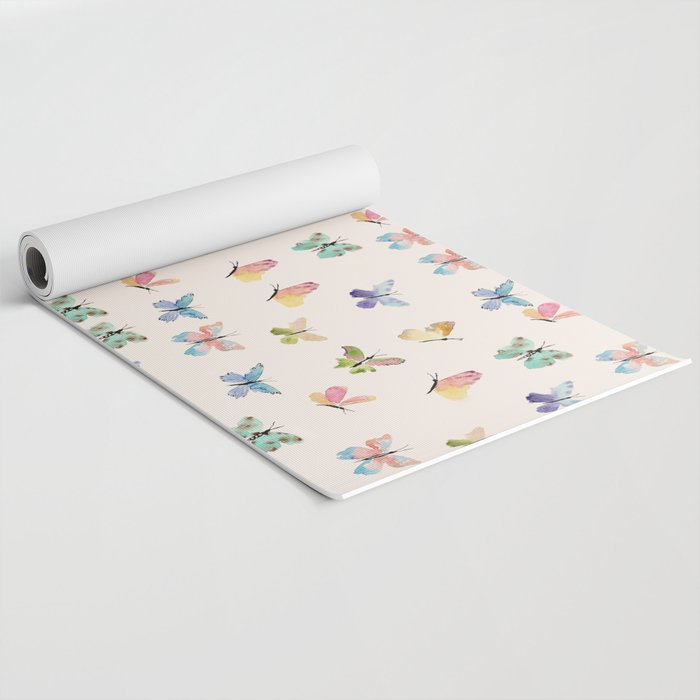 Beautiful Butterflies Yoga Mat Gallery Image 2