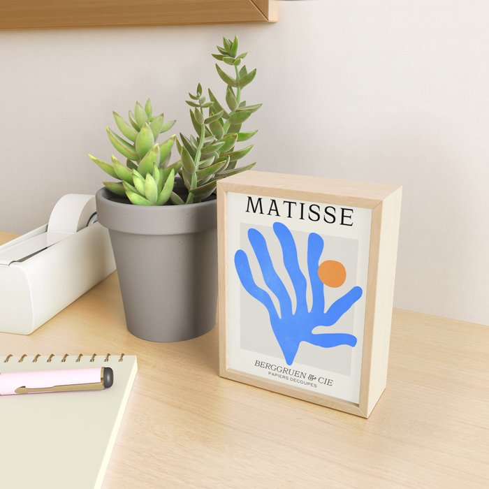 Jazz Blue Leaf: Matisse Series 02 | Mid-Century Edition Mini Art Print Gallery Image 2