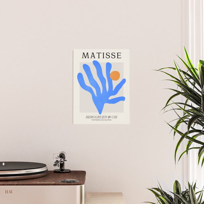Jazz Blue Leaf: Matisse Series 02 | Mid-Century Edition Poster Gallery Image 2