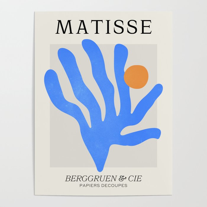 Jazz Blue Leaf: Matisse Series 02 | Mid-Century Edition Poster Gallery Image 1