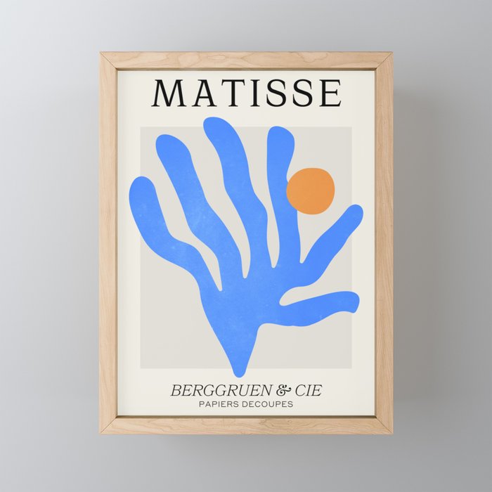 Jazz Blue Leaf: Matisse Series 02 | Mid-Century Edition Mini Art Print Gallery Image 1