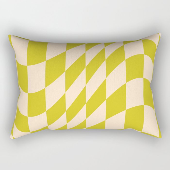 Modern twenties green pattern Rectangular Pillow Gallery Image 1