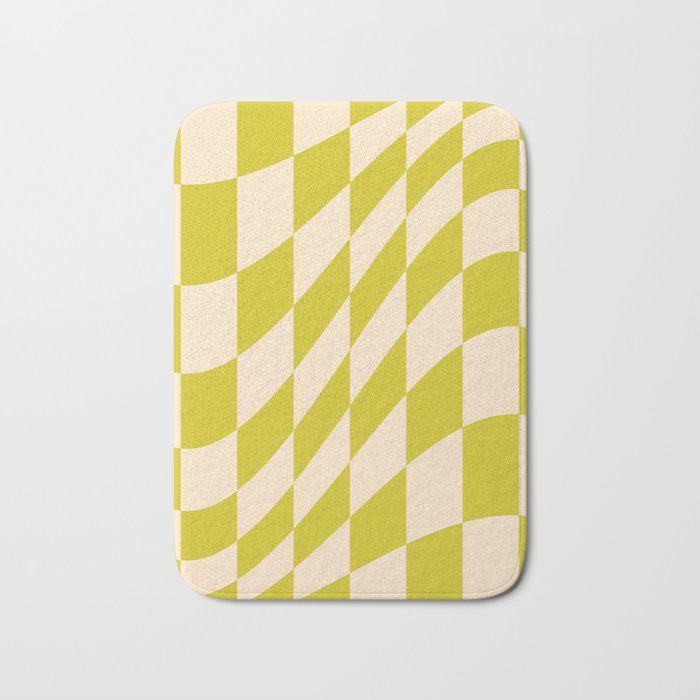 Modern twenties green pattern Bath Mat Gallery Image 1