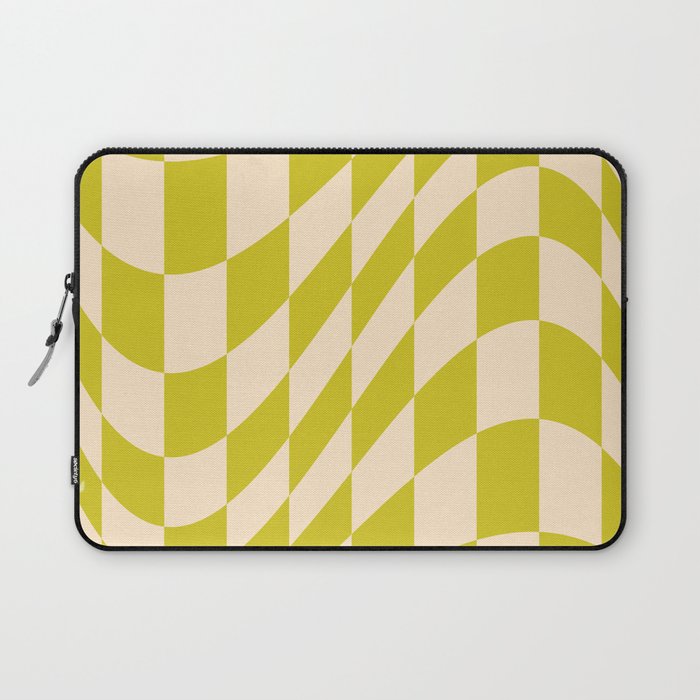 Modern twenties green pattern Laptop Sleeve Gallery Image 1