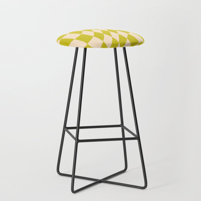Modern twenties green pattern Stool Gallery Image 1