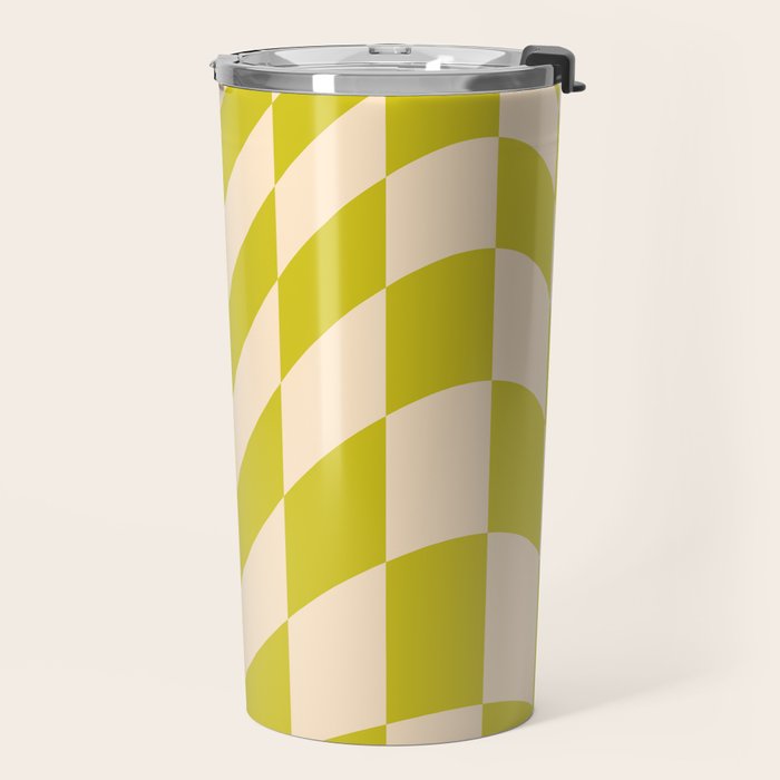 Modern twenties green pattern Travel Mug Gallery Image 2