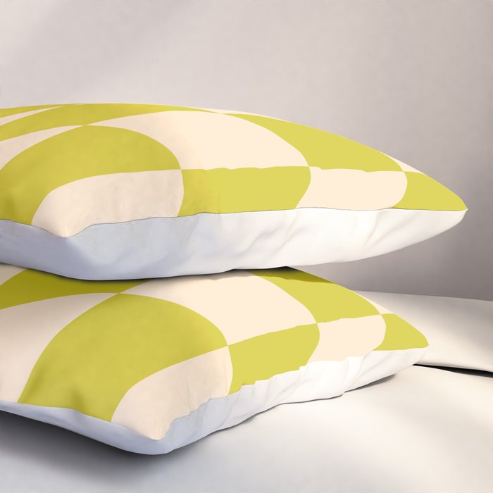 Modern twenties green pattern Pillow Sham Gallery Image 3