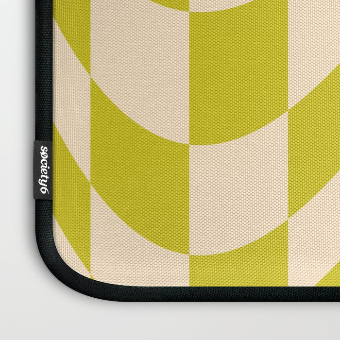 Modern twenties green pattern Laptop Sleeve Gallery Image 3