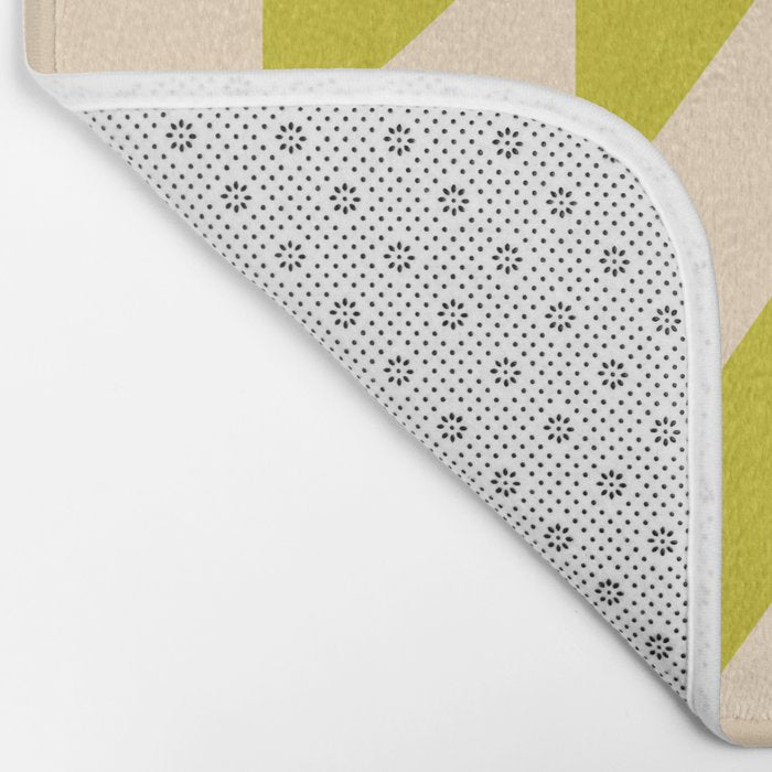 Modern twenties green pattern Bath Mat Gallery Image 2