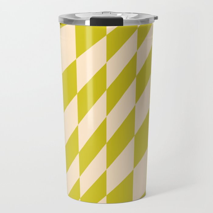Modern twenties green pattern Travel Mug Gallery Image 1