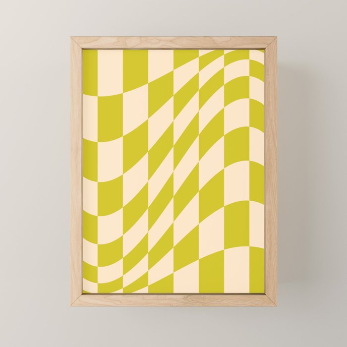 Modern twenties green pattern Mini Art Print Gallery Image 1