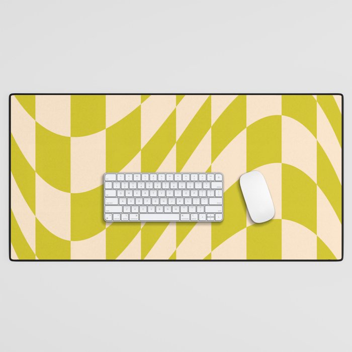Modern twenties green pattern Desk Mat Gallery Image 1
