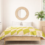 Modern twenties green pattern Duvet Cover Gallery Image 3