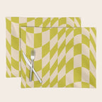 Modern twenties green pattern Placemat Gallery Image 1