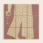 Pinkies Up Whimsy Wood Wall Art Gallery Image 1