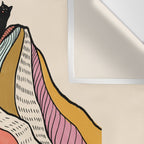 Good Morning Meow 3 - Reading Rainbow Wall Tapestry Gallery Image 3