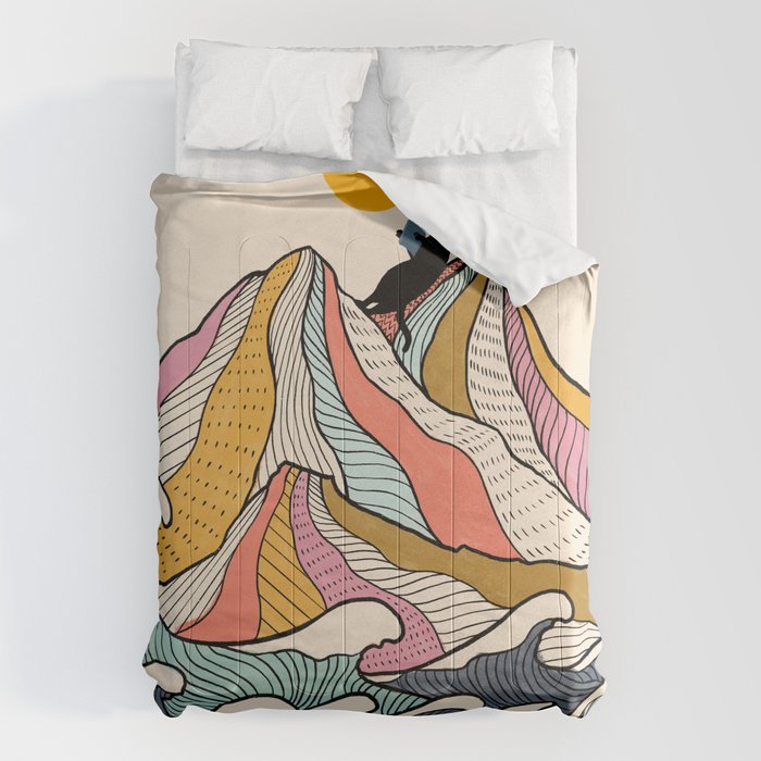 Good Morning Meow 3 - Reading Rainbow Comforter Gallery Image 1