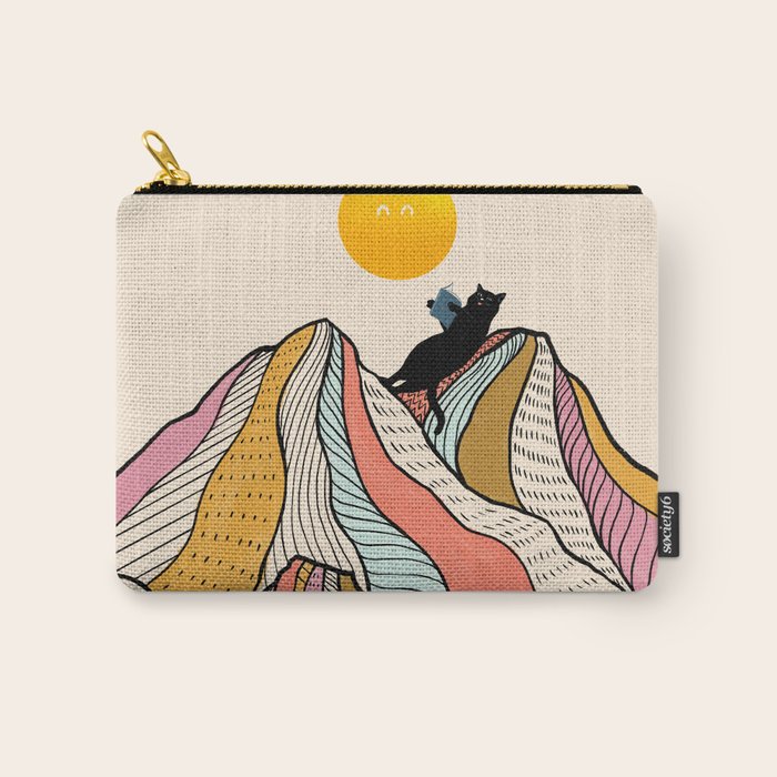 Good Morning Meow 3 - Reading Rainbow Carry All Pouch Gallery Image 1