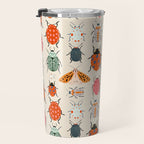 Beetles and butterfies Travel Mug Gallery Image 3