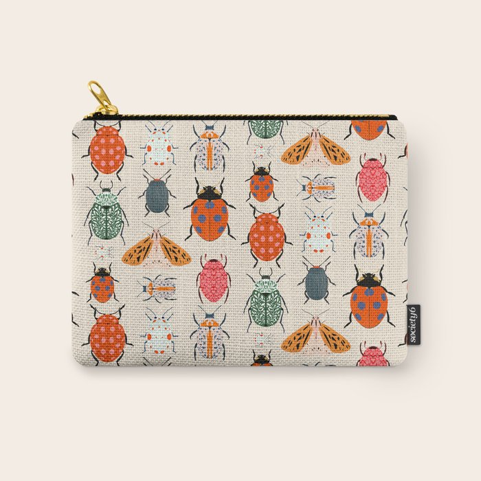 Beetles and butterfies Carry All Pouch Gallery Image 1