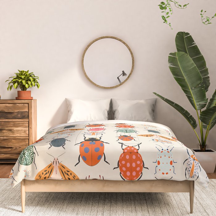 Beetles and butterfies Comforter Gallery Image 3