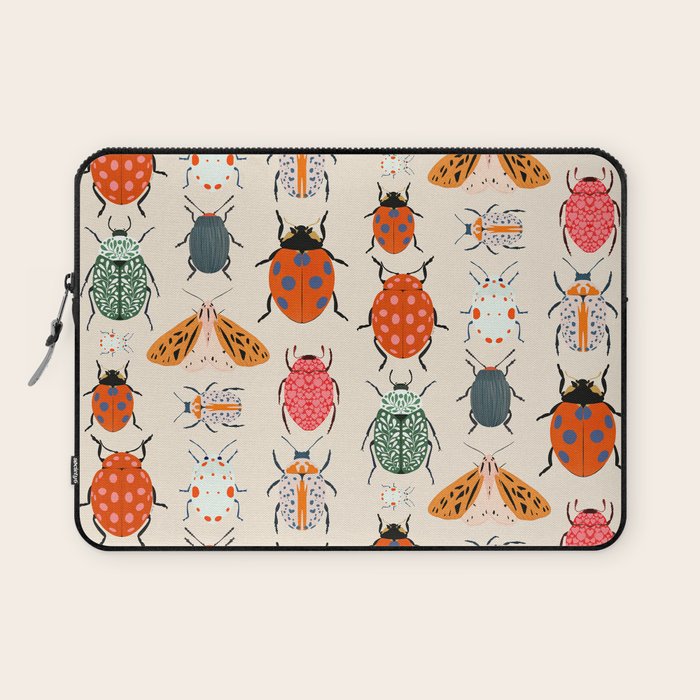Beetles and butterfies Laptop Sleeve Gallery Image 1