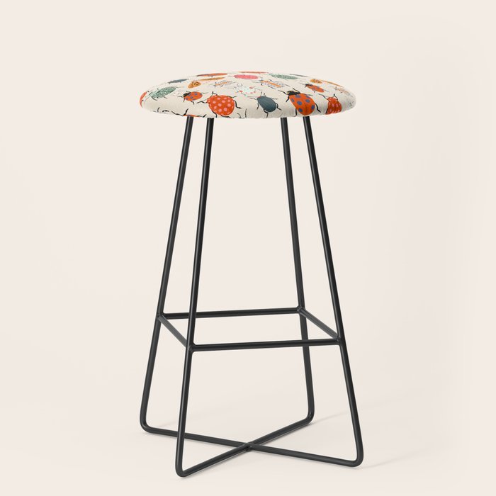 Beetles and butterfies Stool Gallery Image 1