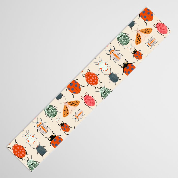 Beetles and butterfies Table Runner Gallery Image 3