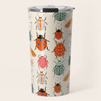 Beetles and butterfies Travel Mug Gallery Image 1