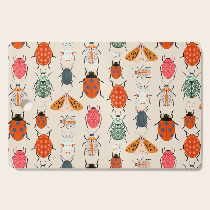 Beetles and butterfies Cutting Board Gallery Image 1
