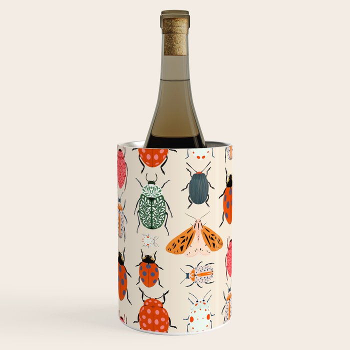 Beetles and butterfies Wine Chiller Gallery Image 2