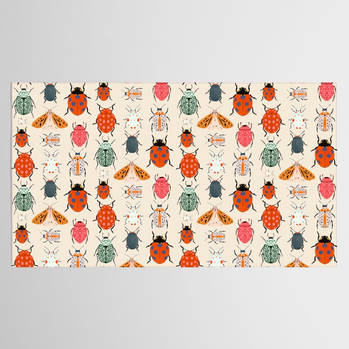 Beetles and butterfies Tablecloth Gallery Image 2