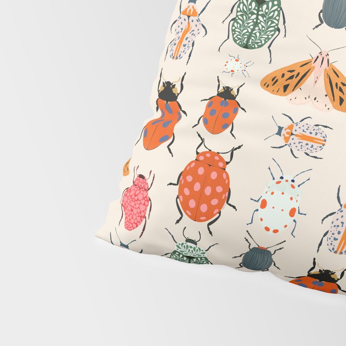 Beetles and butterfies Pillow Sham Gallery Image 4