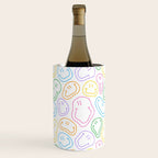 Colorful happy smiling face cartoon pattern Wine Chiller Gallery Image 3