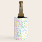 Colorful happy smiling face cartoon pattern Wine Chiller Gallery Image 1