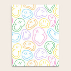 Colorful happy smiling face cartoon pattern Notebook Gallery Image 4