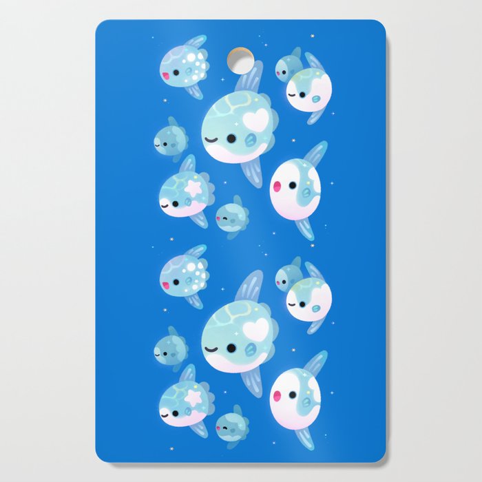 Swimming sunfish Cutting Board Gallery Image 1