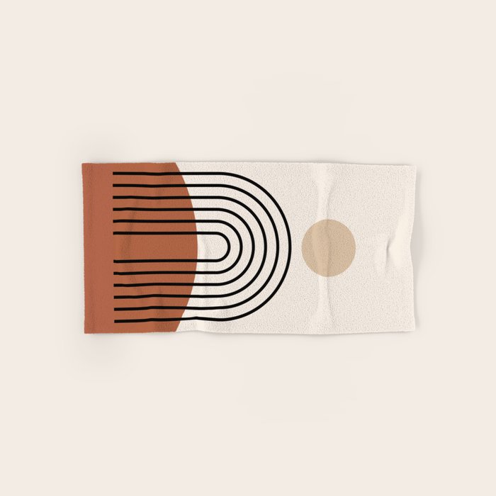 Abstraction_SUN_LINE_BOHEMIAN_LANDSCAPE_POP_ART_1129B Bath Towel Gallery Image 1