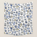 Classic Evil Eye  Wall Tapestry Gallery Image 4